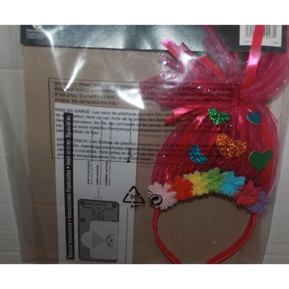 Dreamworks Trolls World Tour Poppy Girl's Light-Up Child Headpiece 4+ - Picture 2 of 2